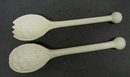 MINTON 18th CENT. SALT GLAZE SALAD SET
