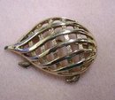 QUALITY OPEN WORK BROOCH - PORCUPINE