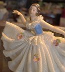 Lovely Antique DRESDEN FIGURINE