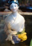Lovely Vintage FLAPPER STYLE Half Doll Pin Cushion Doll