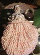 POWDER PUFF PIN CUSHION DOLL #18