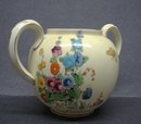 Crown Staffordshire Bowl - HOLLYHOCK