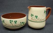 Irish Porcelain Cream & Sugar SHAMROCK