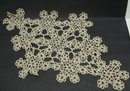 LOVELY LARGE TATTING LACE CENTERPIECE