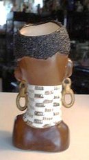 RARE ANTIQUE HEAD VASE - BLACK GIRL