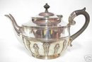 Silver TEAPOT Deco Style Old English