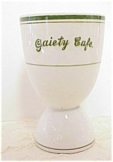 Lovely Double Egg Cup GAIETY CAFE