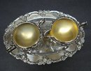 CREAM*SUGAR*TRAY*SILVER PLATED SET