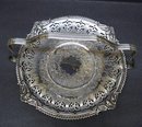 VICTORIAN PLATE SERVING HANDLED PLATTER