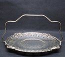 VICTORIAN PLATE SERVING HANDLED PLATTER