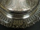 ANTIQUE SILVER SERVING DISH with LID