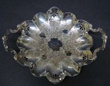 SILVER PLATE*OPEN WORK* FANCY DISH
