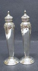 SILVER PLATED PAIR - SALT & PEPPER