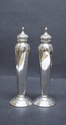 SILVER PLATED PAIR - SALT & PEPPER