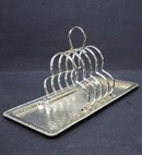 LOVELY SILVER PLATE TOAST STAND
