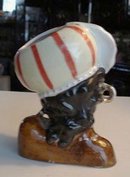 ORIGINAL UNIQUE BLACK GIRL - HEAD VASE