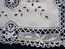 LOVELY VICTORIAN WIDE CLUNY LACE Tray Cloth