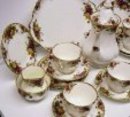 ROYAL ALBERT CHINA COFFE SET - OLD COUNTRY