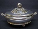 CORONET FOOTED COVERED BUTTER DISH