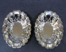 Pair of Lovely Silverplated Nut Dishes
