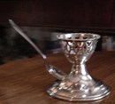 Antique Silver Plate EGG CUP & SPOON