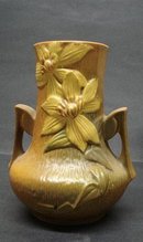 Antique Roseville VASE Honey-Brown 106-7