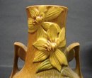 Antique Roseville VASE Honey-Brown 106-7