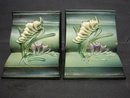 ROSEVILLE *FREESIA* BOOK ENDS - 15 - Pair