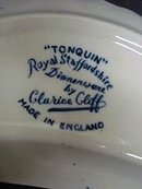 CLARICE CLIFF by ROYAL STAFFORDSHIRE BONE DISH
