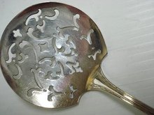 SILVER TOMATO SERVER - ART DECO