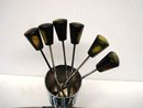 40's DECO CHROME/BAKELITE SERVING DISH