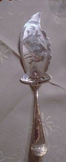 ART NOUVEAU*SILVER*SEA FOOD*SERVER