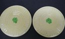 PRETTY*PAIR of ANTIQUE POTTERY TRIVETS