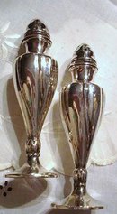 Art Nouveau SILVER SALT&PEPPER SHAKERS