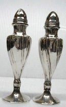 Art Nouveau SILVER SALT&PEPPER SHAKERS