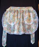 LOVELY SHABBY CHIC ORGANDY APRON