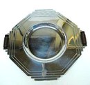 ART DECO CHROME SERVING TRAY-DISH