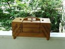 UNUSUAL - WOOD SEWING BASKET