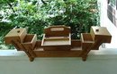 UNUSUAL - WOOD SEWING BASKET