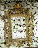 ORIGINAL CAST IRON ART NOUVEAU PHOTO FRAME