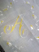 SILK EMBROIDERY HANKY MONOGRAM