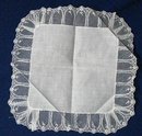 FANTASTIC TAMBOUR LACE WEDDING HANKY