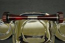 Deco 40's Chrome/Bakelite Serving Dish