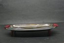 DECO CHROME/BAKELITE SERVING DISH