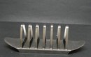 ART DECO STAINLESS STEEL TOAST STAND