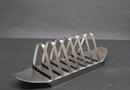 ART DECO STAINLESS STEEL TOAST STAND