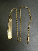 VICTORIAN WATCH CHAIN W/PEN KNIFE