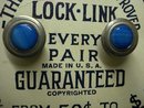 ANTIQUE ORIGINAL LOCK-LINK CUFF LINKS