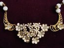 ANTIQUE FLORAL Rhinestone/Filigree NECKLACE