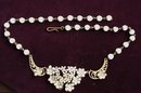 ANTIQUE FLORAL Rhinestone/Filigree NECKLACE